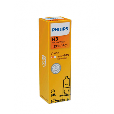 Галогеновая лампа Philips H3 Vision +30%